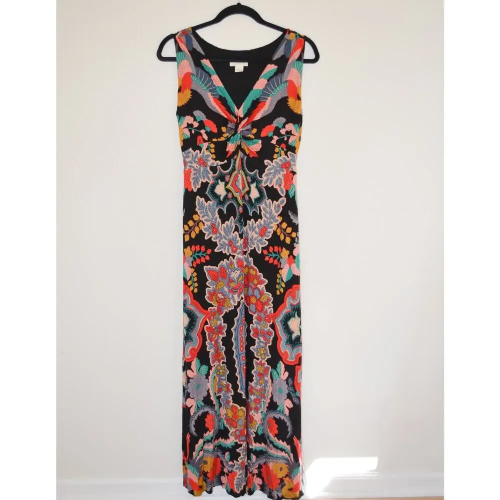 Anthropologie Maeve Camilla Sleeveless Colorful Boho Maxi Dress Size Med… - Picture 2 of 6